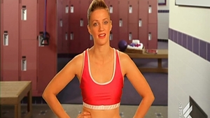 Fitness big boobs babe