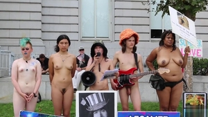 Naked medical got nailed in public