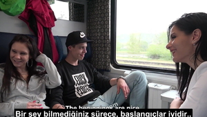 European brunette group sex HD