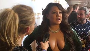 Hard fucking in the company of large tits latina pornstar