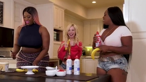 Slamming hard between big ass BBW Victoria Cakes in HD