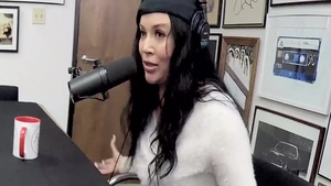 Pornstar Kristina Rose POV fingering during interview