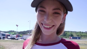 Athletic slim teen chick hardcore gangbang in HD