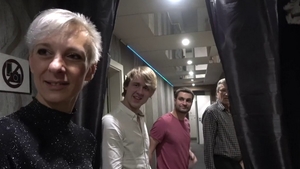 Cumshot together with short haired mature