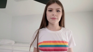 Hard ramming in company with small boobs teen Winter Jade