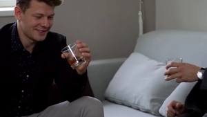 In denim jeans fucks with Michael Fly