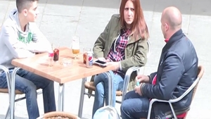 Young spanish teen helps with plowing hard