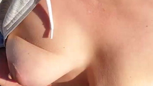 Nudist slamming hard in the company of big boobs mature