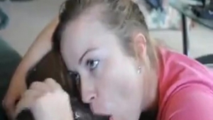 Lewd and very hot blonde raw ass fucked