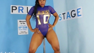 Delicious ebony girl erotic pussy fuck