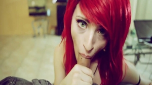 Shaved emo digs hard slamming