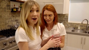 Perfect wild college student POV threesome after school