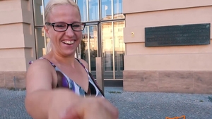 Cumshot in public big ass deutsch Jana Schwarz wearing glasses