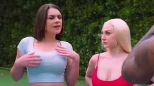 Ramming hard alongside big boobs