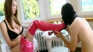 Getting facial alongside big tits czech pornstar Busty Buffy