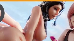 Erotic blonde helps with slamming hard HD