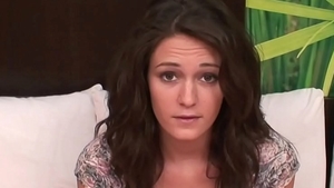 Teen creampie at the castings