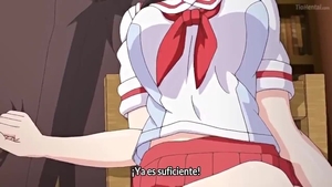 Petite schoolgirl cumshot in the school