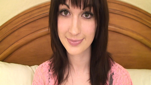 Small tits teen chick getting a facial