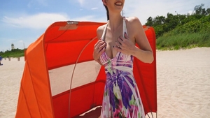 Supermodel Angelina Diamanti expose large tits