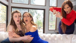 Plowing hard with Syren De Mer & Cherie Deville