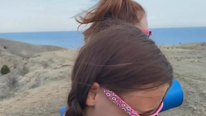 Sexy teen chick having fun with big dick guy