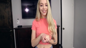 Blonde Lily Larimar plus Tony Rubino hard sucking dick