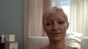 Lustful petite russian babe hardcore after interview in HD