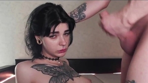 Crazy czech feet licking on webcam