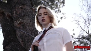 Plowing hard starring hairy blonde babe Teen Chloe