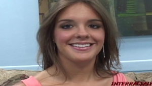 Adorable nailed hard in the street