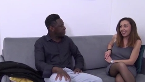 Big tits interracial fuck orgasm in HD