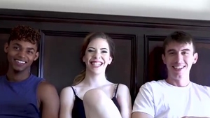 Bisexual really enjoys MMF in HD