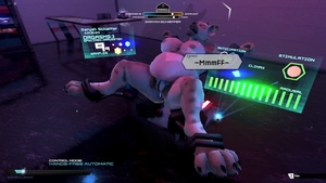 Chubby furry masturbation with large dildo