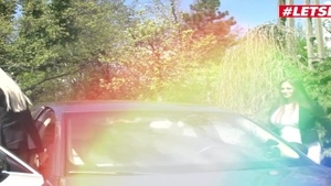 Vittoria Dolce next to large boobs Cathy Heaven