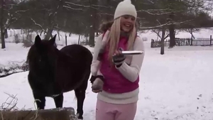 Hard ramming escorted by young mature