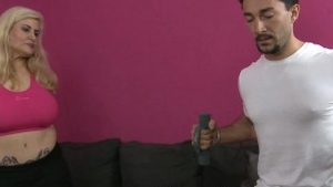 Rough sex accompanied by housewife