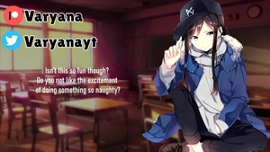 Lustful amateur hentai handjob in classroom