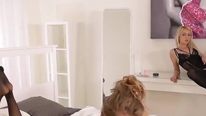 Babe Katy Rose raw threesome