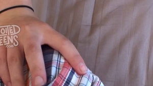 Huge tits perfect brunette POV pussy fucking at castings