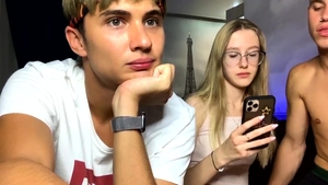 Too cute blonde haired wants threesome