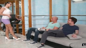 Blonde haired Angel Piaff sucking dick