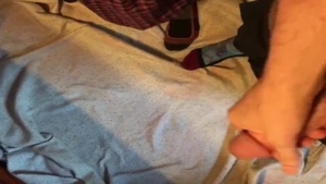 'Straight allies Jerking Their big, bushy dicks together And spooge Hard!!'