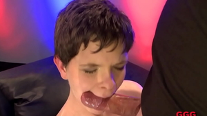 Trimmed brunette in tight stockings rough ass pounding