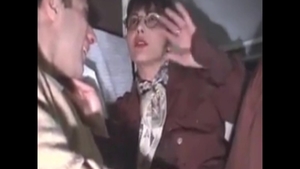 Hard sex hairy housewife in glasses