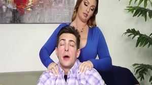 Chubby brunette raw throat fuck