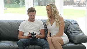 Pure Mature: American Brandi Love wearing dress