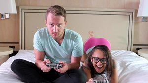 Passion-HD - 18 yr old Holly Hendrix blowjobs in the bed