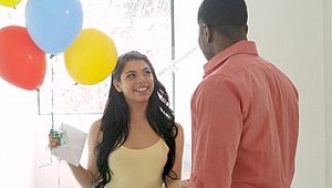 Dark X: Isiah Maxwell with Gina Valentina interracial fucking