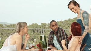 Lust Cinema - Amarna Miller alongside Owen Gray in the pool